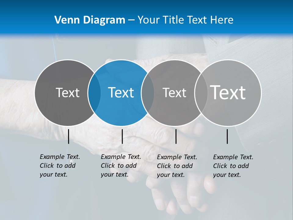Senior Couple Holding Hands PowerPoint Template