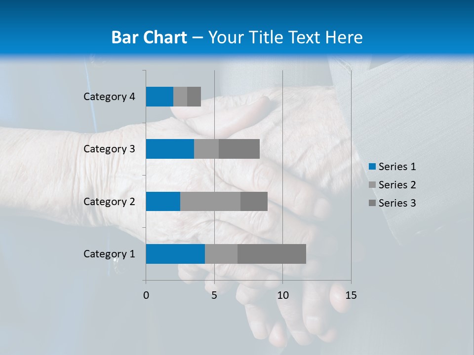 Senior Couple Holding Hands PowerPoint Template