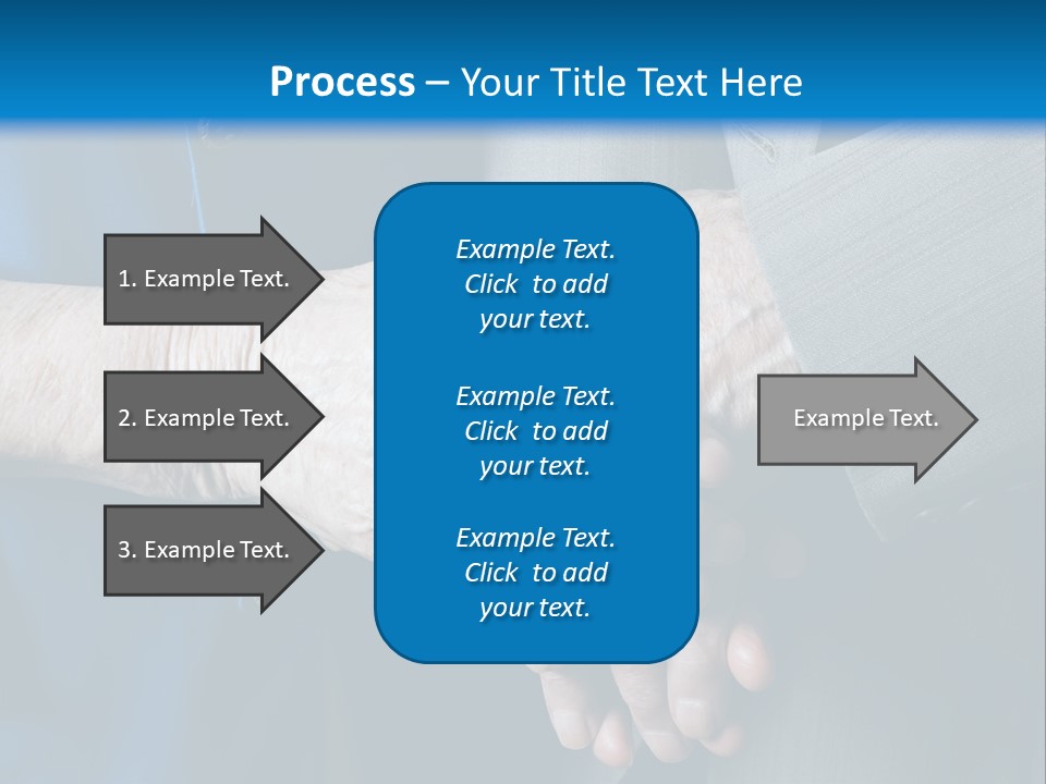 Senior Couple Holding Hands PowerPoint Template