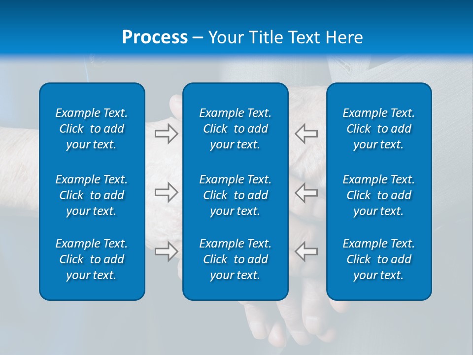 Senior Couple Holding Hands PowerPoint Template