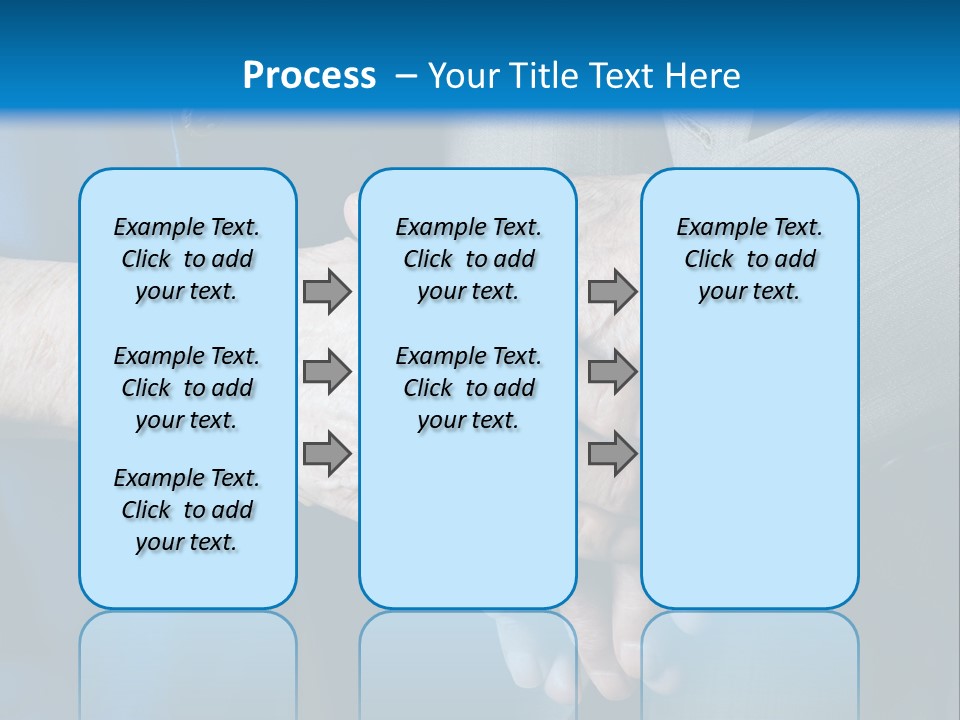 Senior Couple Holding Hands PowerPoint Template
