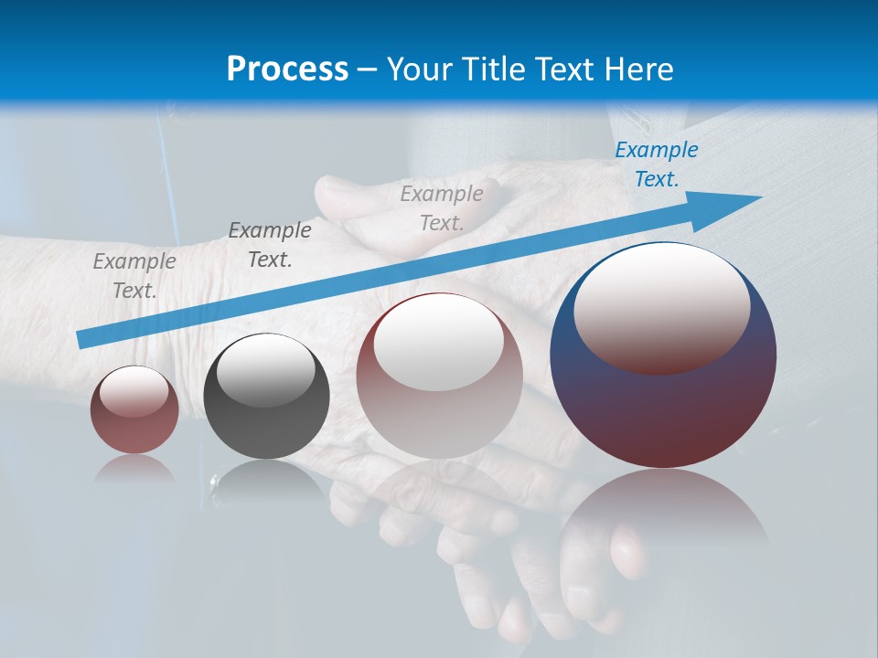 Senior Couple Holding Hands PowerPoint Template