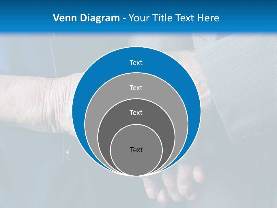 Senior Couple Holding Hands PowerPoint Template