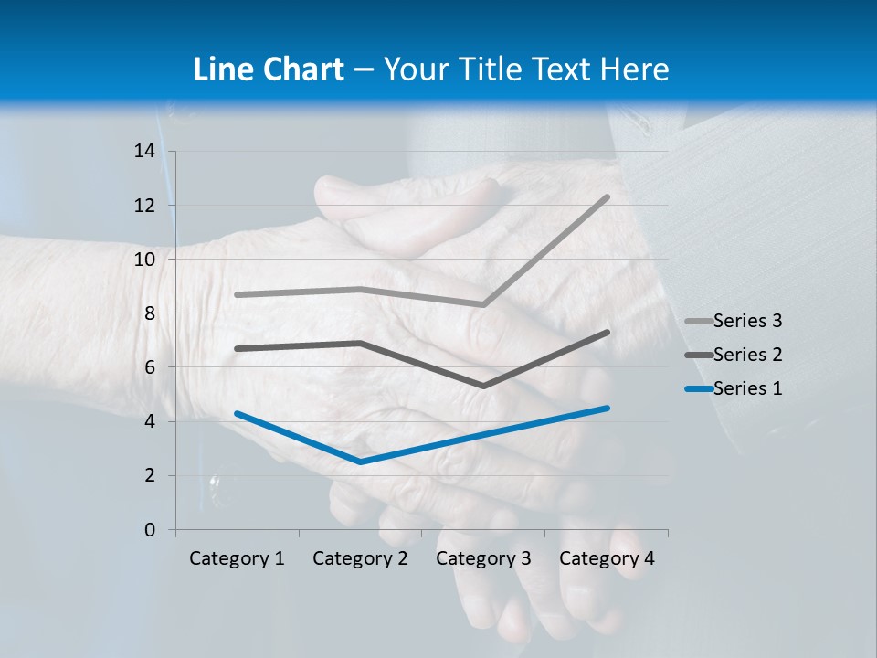Senior Couple Holding Hands PowerPoint Template
