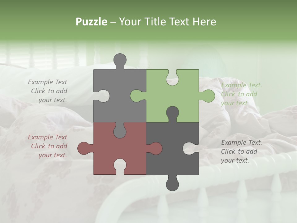 Dog In Bed PowerPoint Template