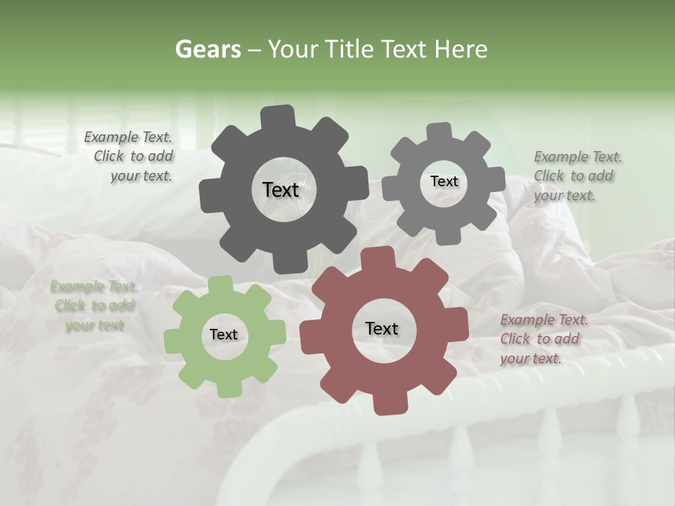 Dog In Bed PowerPoint Template