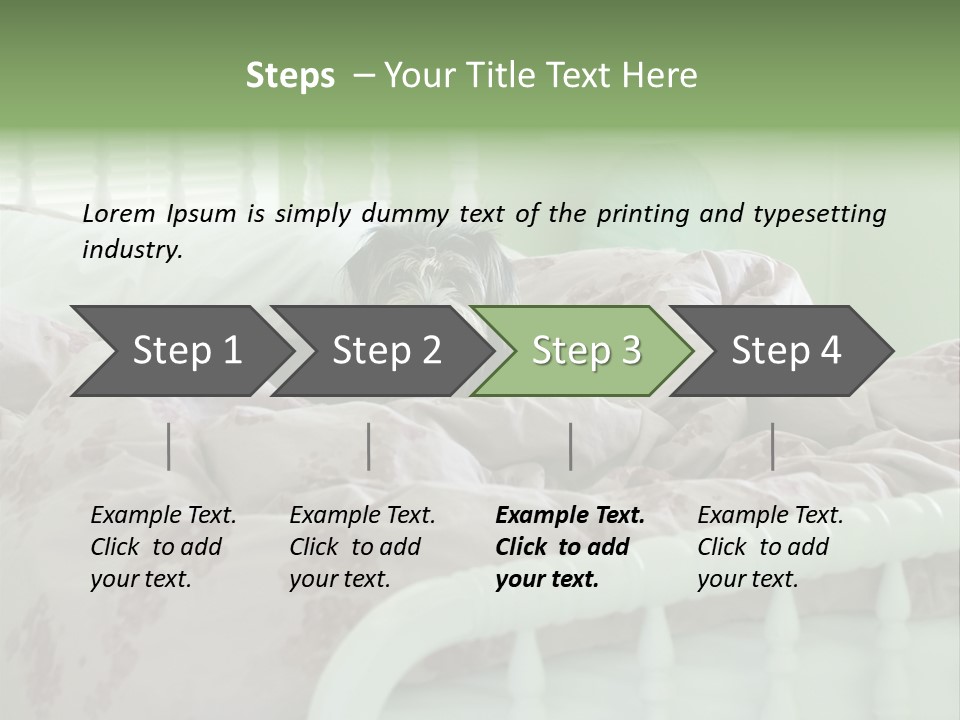 Dog In Bed PowerPoint Template