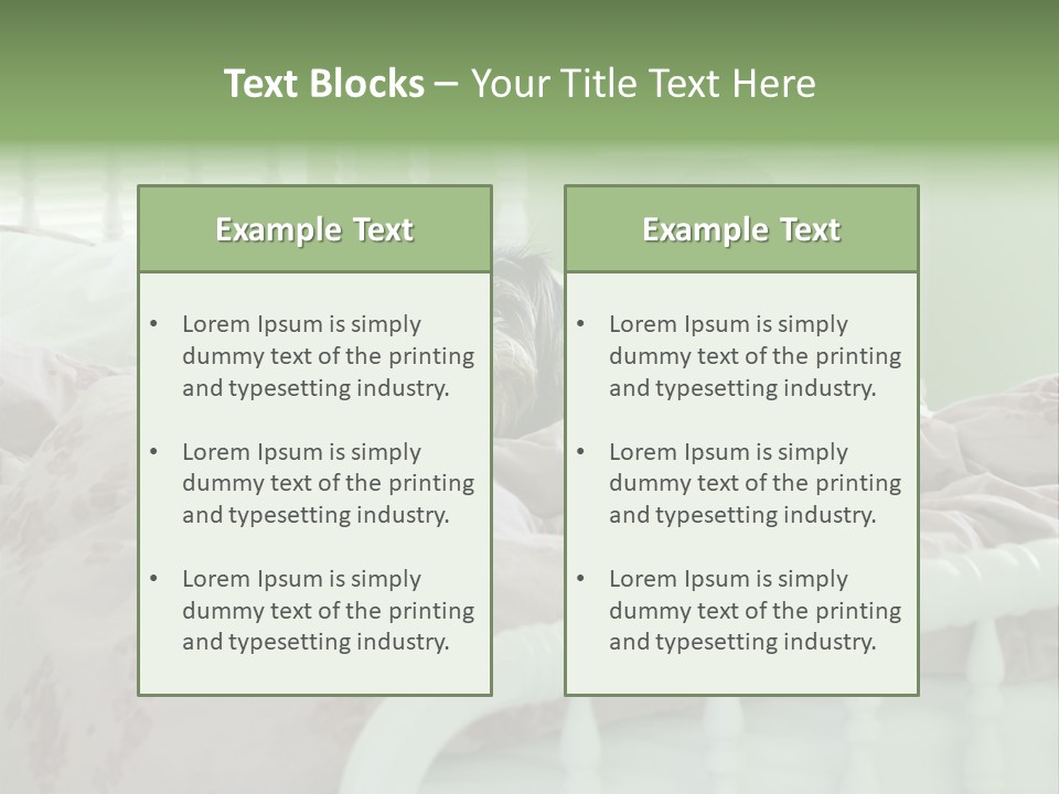 Dog In Bed PowerPoint Template