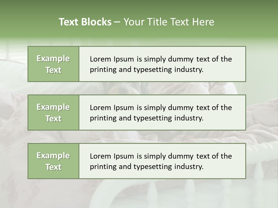 Dog In Bed PowerPoint Template