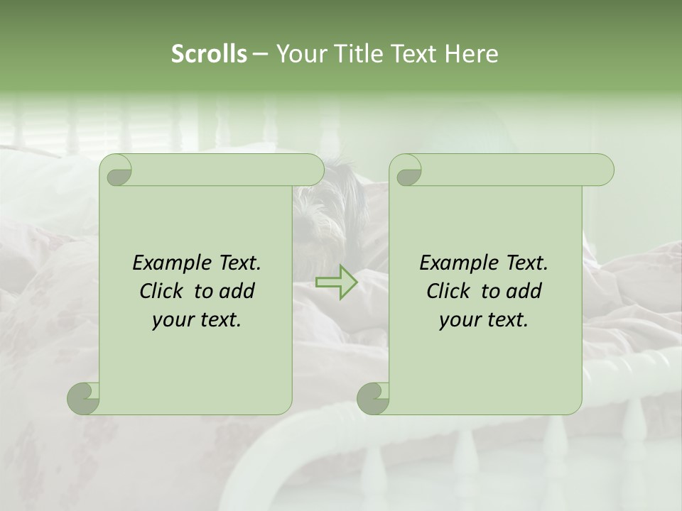 Dog In Bed PowerPoint Template