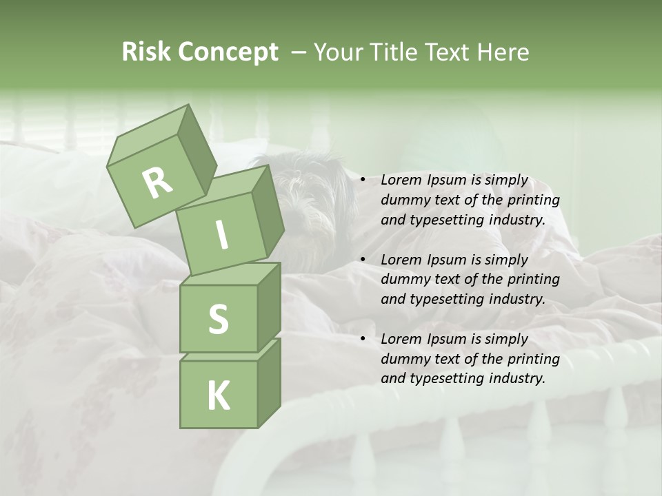 Dog In Bed PowerPoint Template