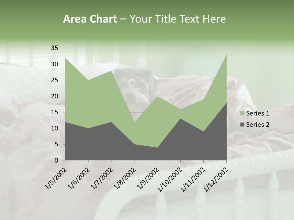 Dog In Bed PowerPoint Template