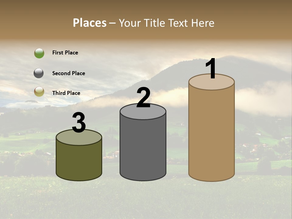 Beautiful Landscape From Tyrol Alps In Austria PowerPoint Template