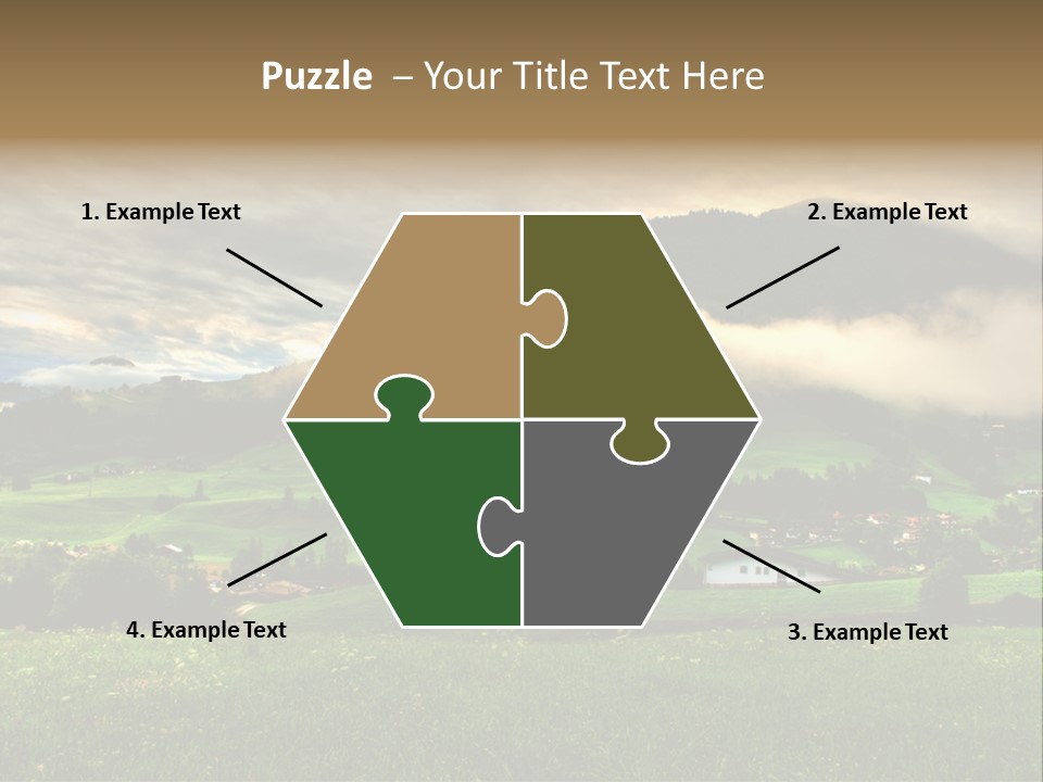 Beautiful Landscape From Tyrol Alps In Austria PowerPoint Template