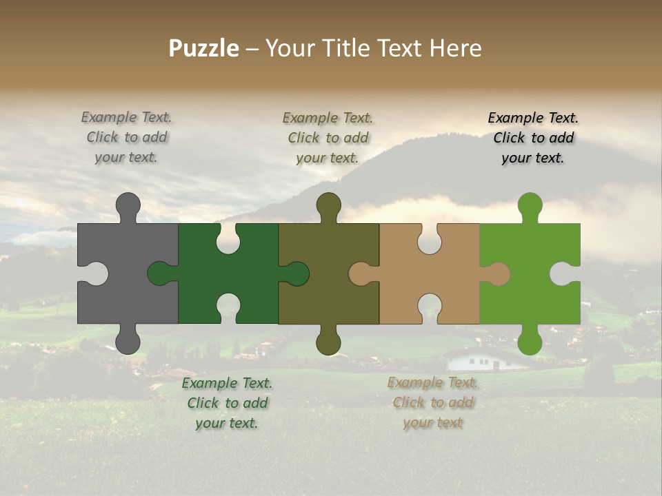 Beautiful Landscape From Tyrol Alps In Austria PowerPoint Template