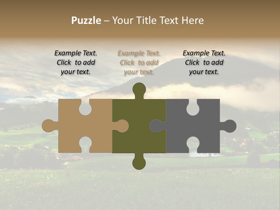 Beautiful Landscape From Tyrol Alps In Austria PowerPoint Template