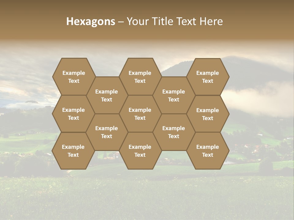 Beautiful Landscape From Tyrol Alps In Austria PowerPoint Template