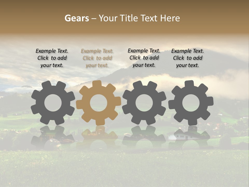 Beautiful Landscape From Tyrol Alps In Austria PowerPoint Template