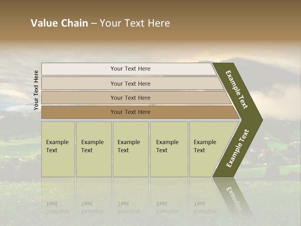 Beautiful Landscape From Tyrol Alps In Austria PowerPoint Template