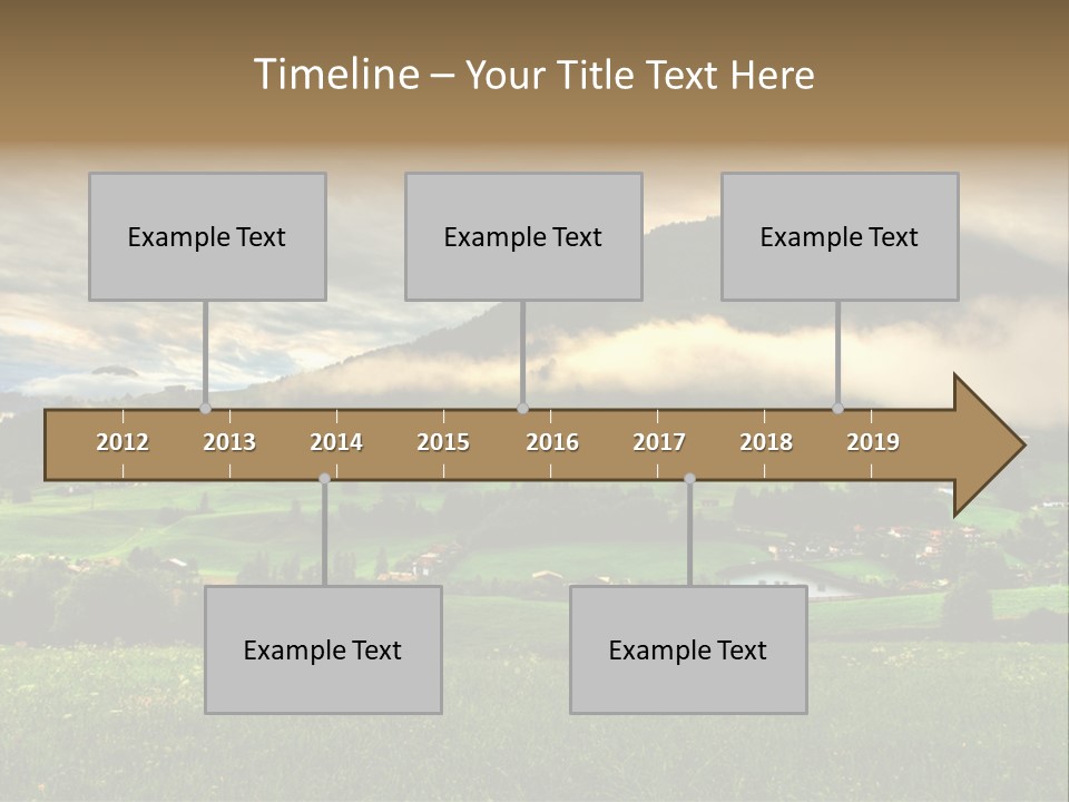 Beautiful Landscape From Tyrol Alps In Austria PowerPoint Template