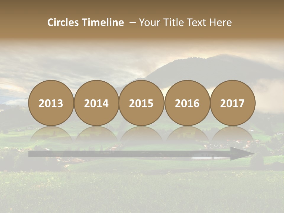 Beautiful Landscape From Tyrol Alps In Austria PowerPoint Template