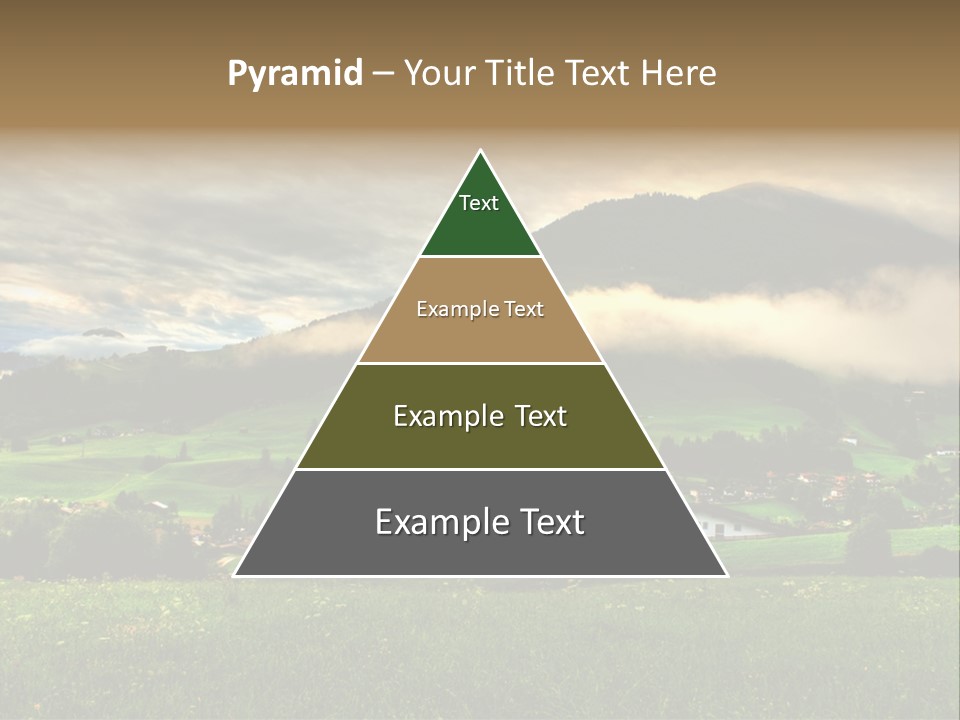 Beautiful Landscape From Tyrol Alps In Austria PowerPoint Template
