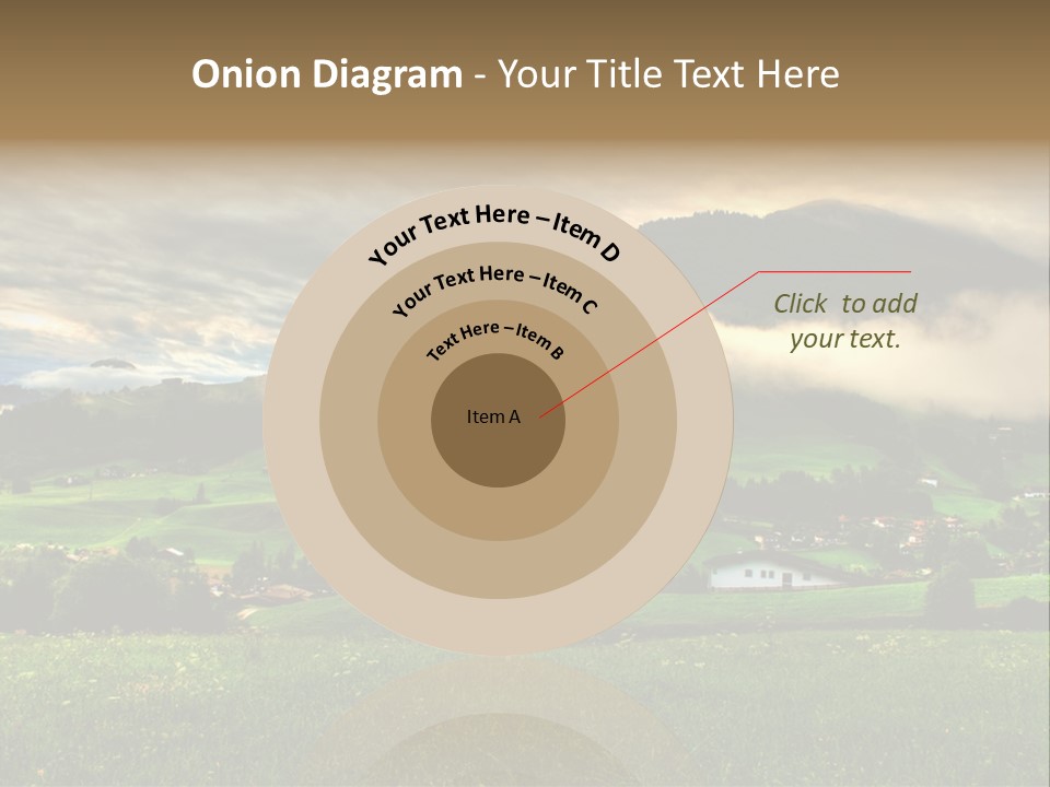 Beautiful Landscape From Tyrol Alps In Austria PowerPoint Template