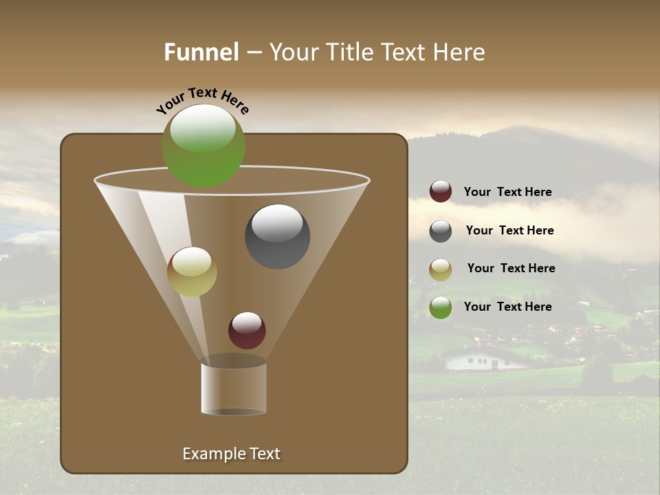 Beautiful Landscape From Tyrol Alps In Austria PowerPoint Template