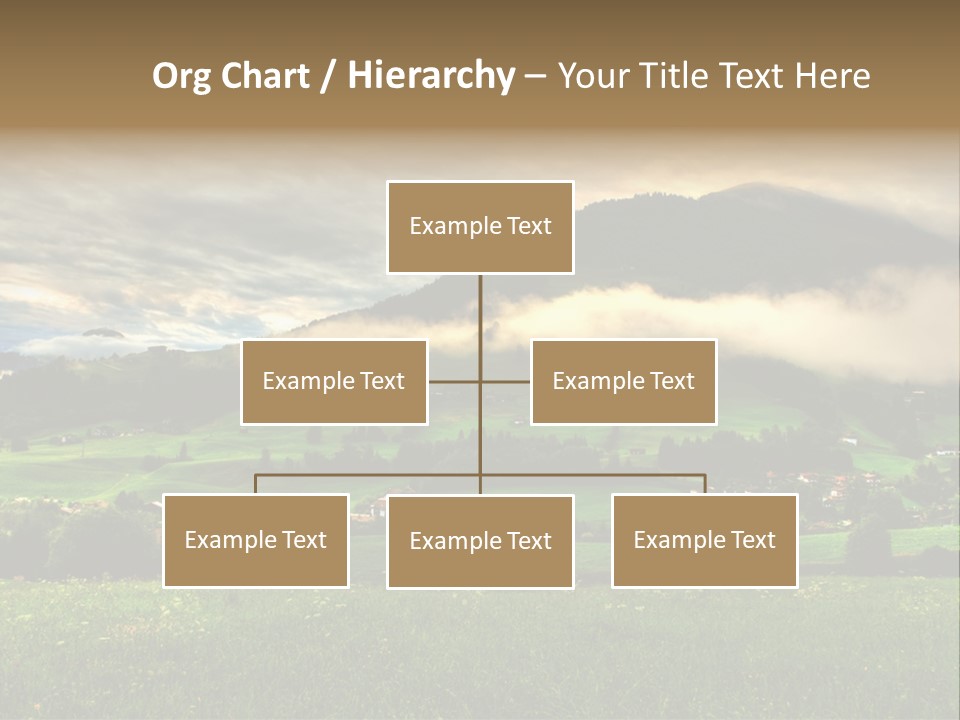 Beautiful Landscape From Tyrol Alps In Austria PowerPoint Template