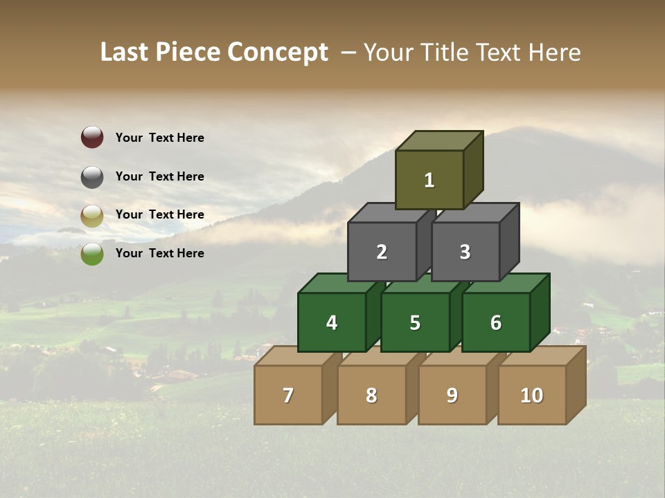 Beautiful Landscape From Tyrol Alps In Austria PowerPoint Template