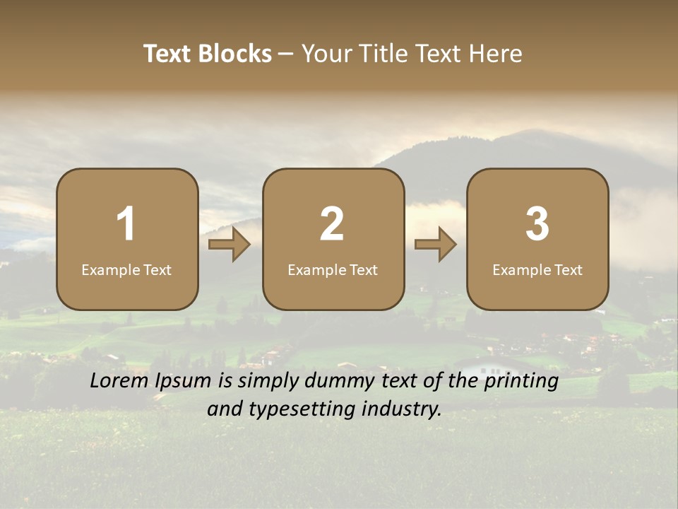 Beautiful Landscape From Tyrol Alps In Austria PowerPoint Template