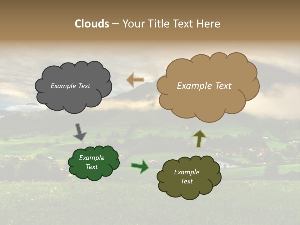 Beautiful Landscape From Tyrol Alps In Austria PowerPoint Template