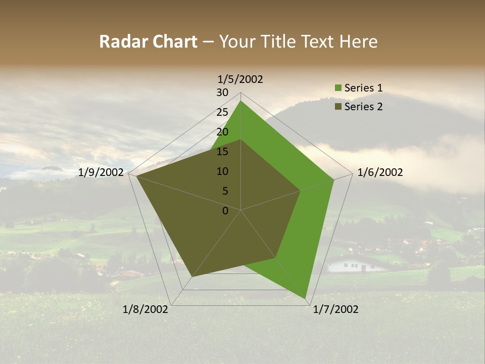 Beautiful Landscape From Tyrol Alps In Austria PowerPoint Template