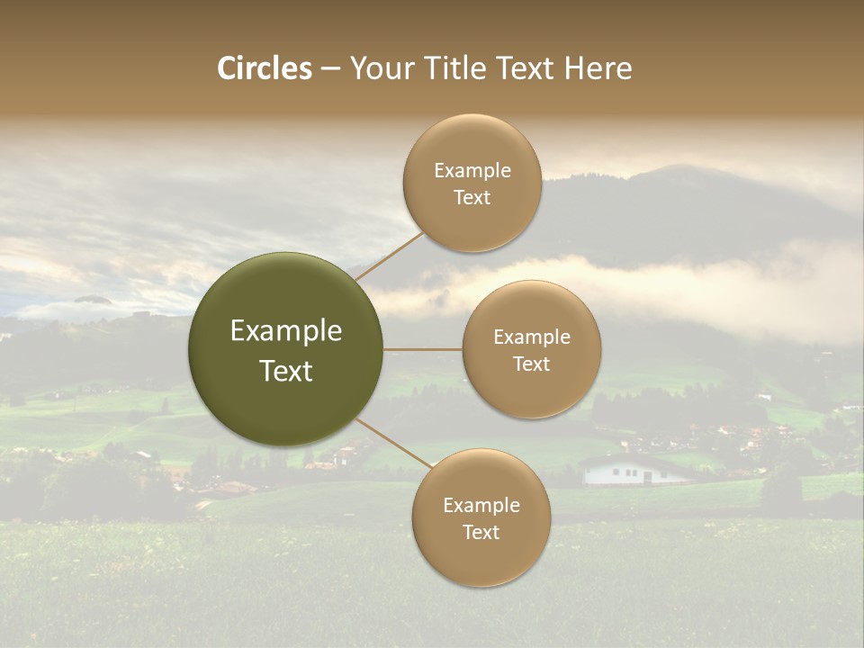 Beautiful Landscape From Tyrol Alps In Austria PowerPoint Template