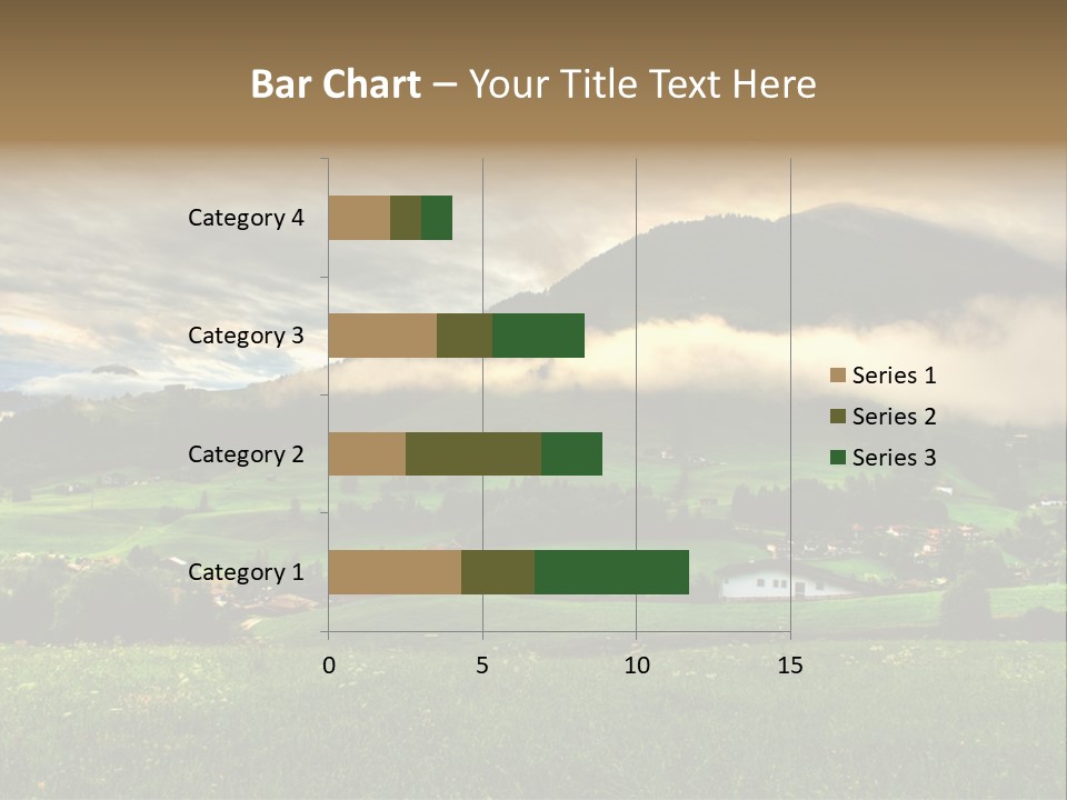 Beautiful Landscape From Tyrol Alps In Austria PowerPoint Template