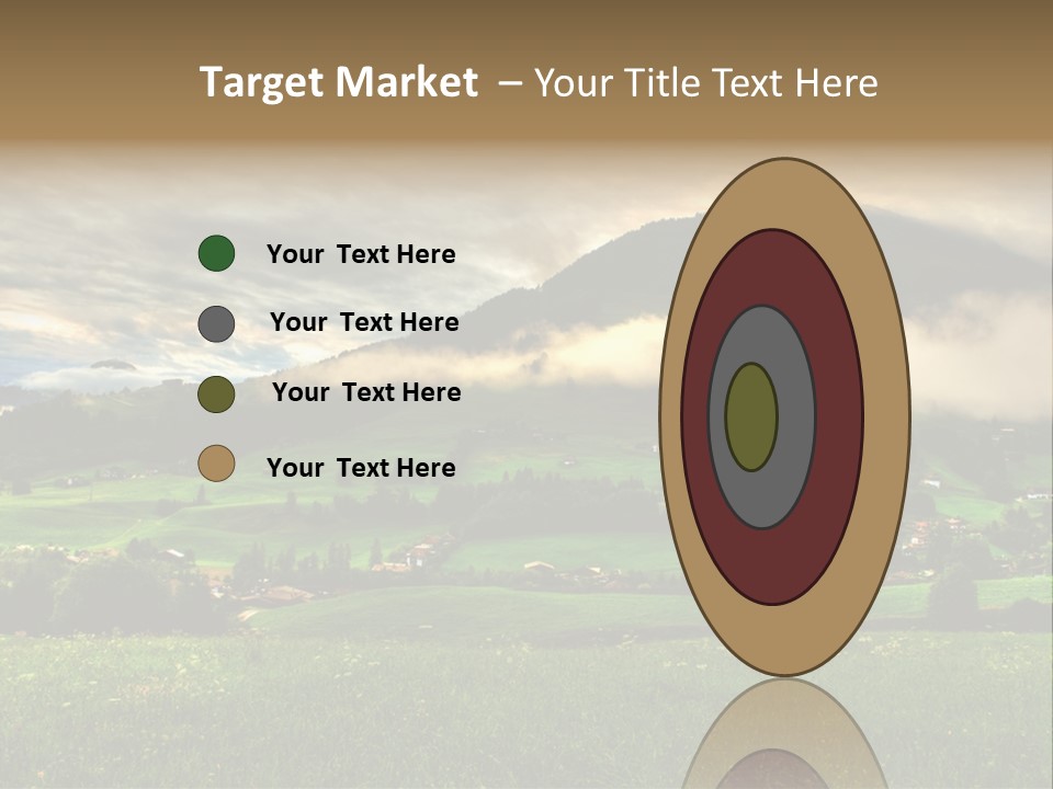 Beautiful Landscape From Tyrol Alps In Austria PowerPoint Template