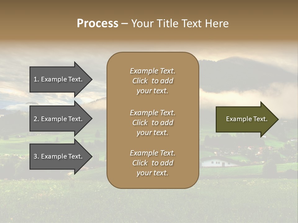 Beautiful Landscape From Tyrol Alps In Austria PowerPoint Template