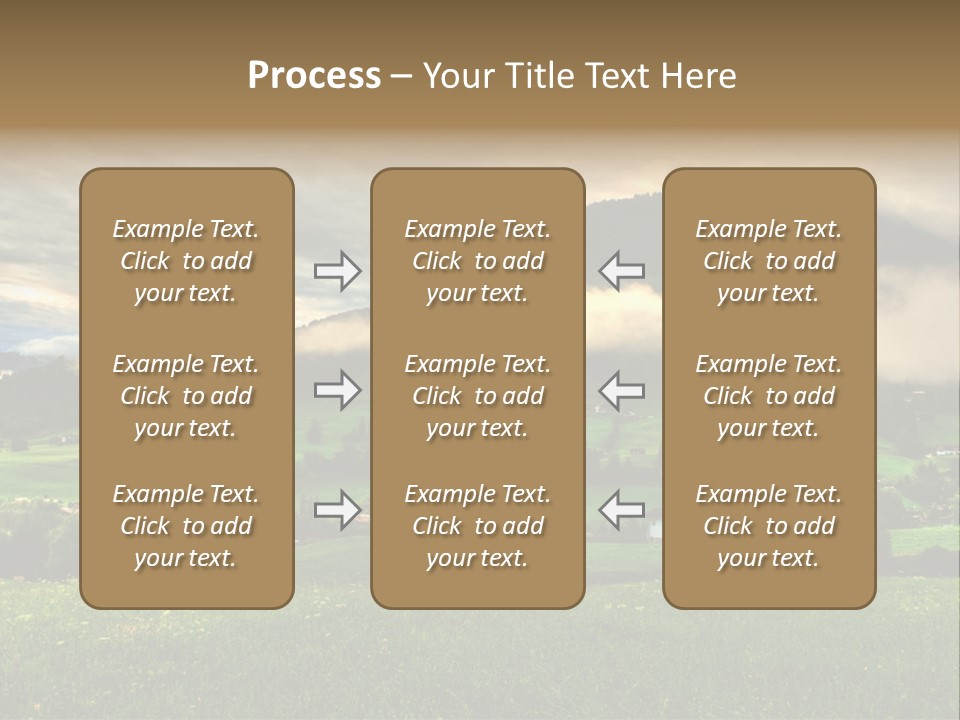 Beautiful Landscape From Tyrol Alps In Austria PowerPoint Template