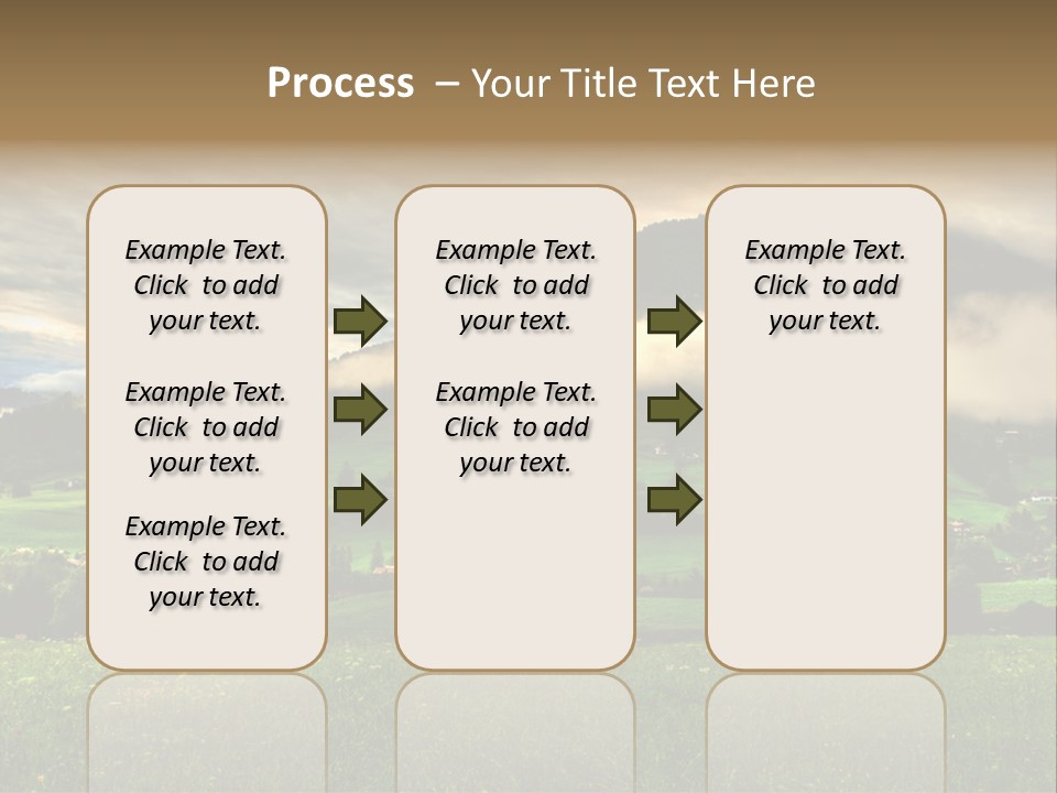 Beautiful Landscape From Tyrol Alps In Austria PowerPoint Template