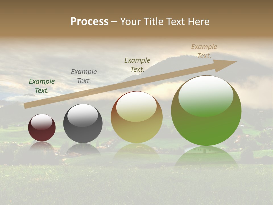 Beautiful Landscape From Tyrol Alps In Austria PowerPoint Template