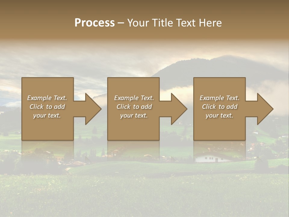 Beautiful Landscape From Tyrol Alps In Austria PowerPoint Template