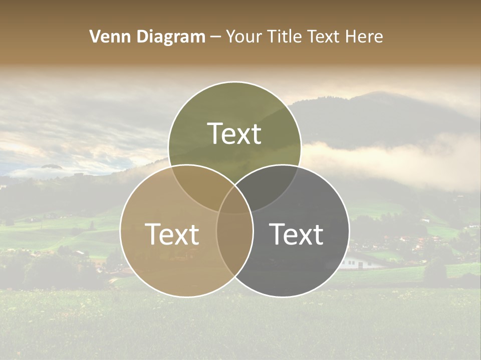 Beautiful Landscape From Tyrol Alps In Austria PowerPoint Template