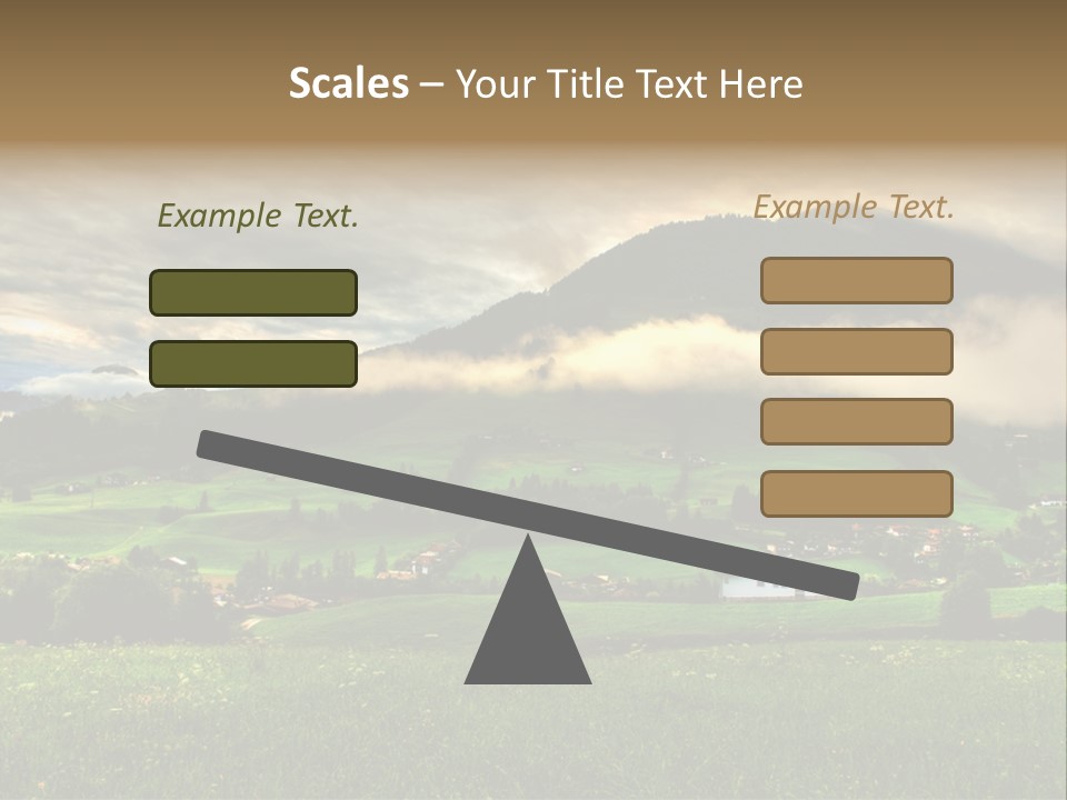 Beautiful Landscape From Tyrol Alps In Austria PowerPoint Template