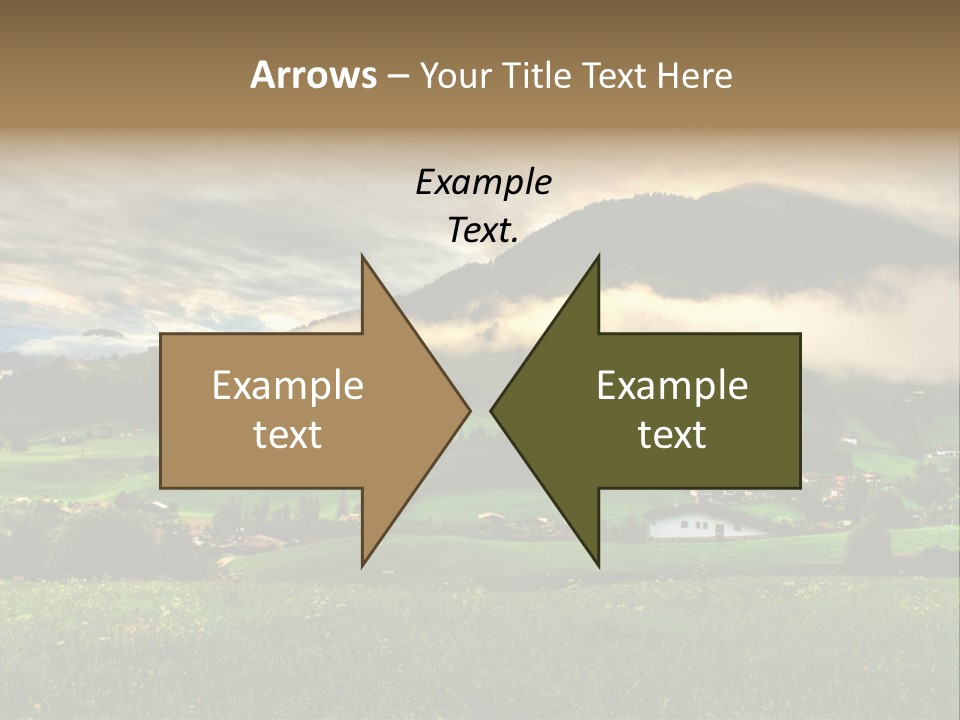 Beautiful Landscape From Tyrol Alps In Austria PowerPoint Template