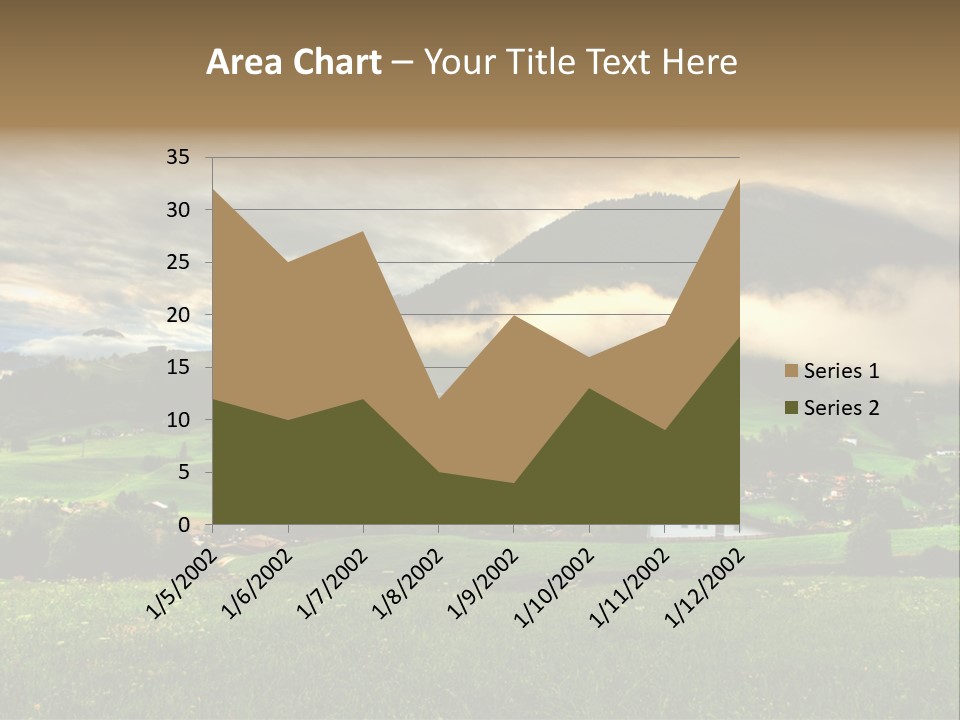 Beautiful Landscape From Tyrol Alps In Austria PowerPoint Template