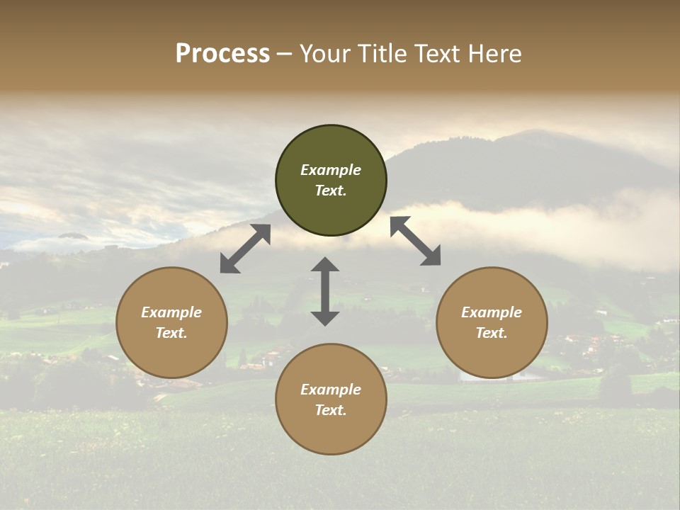Beautiful Landscape From Tyrol Alps In Austria PowerPoint Template