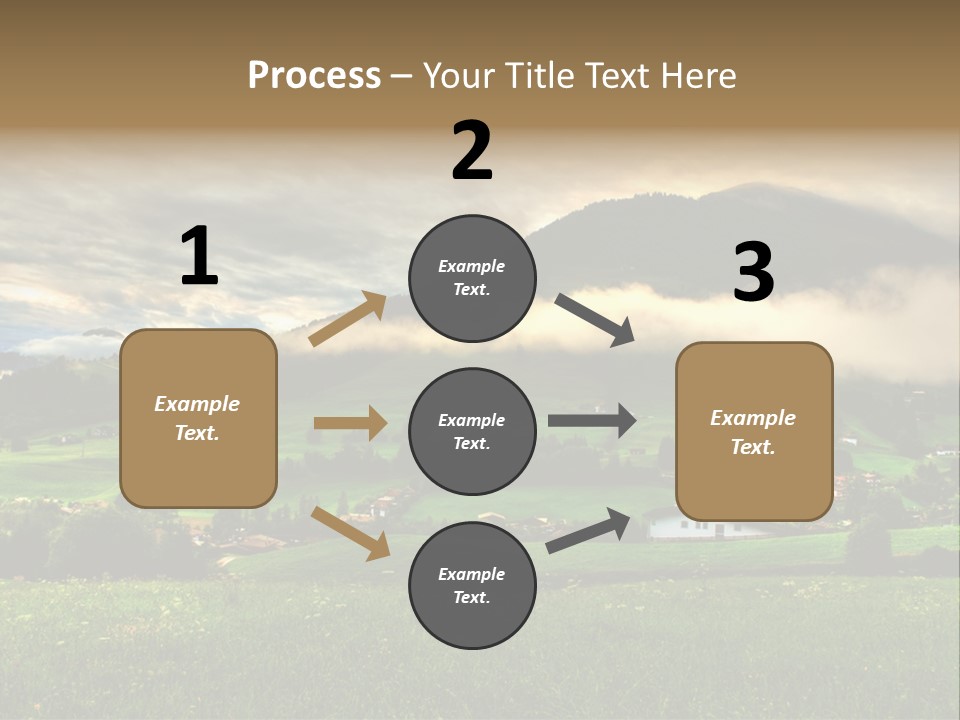 Beautiful Landscape From Tyrol Alps In Austria PowerPoint Template