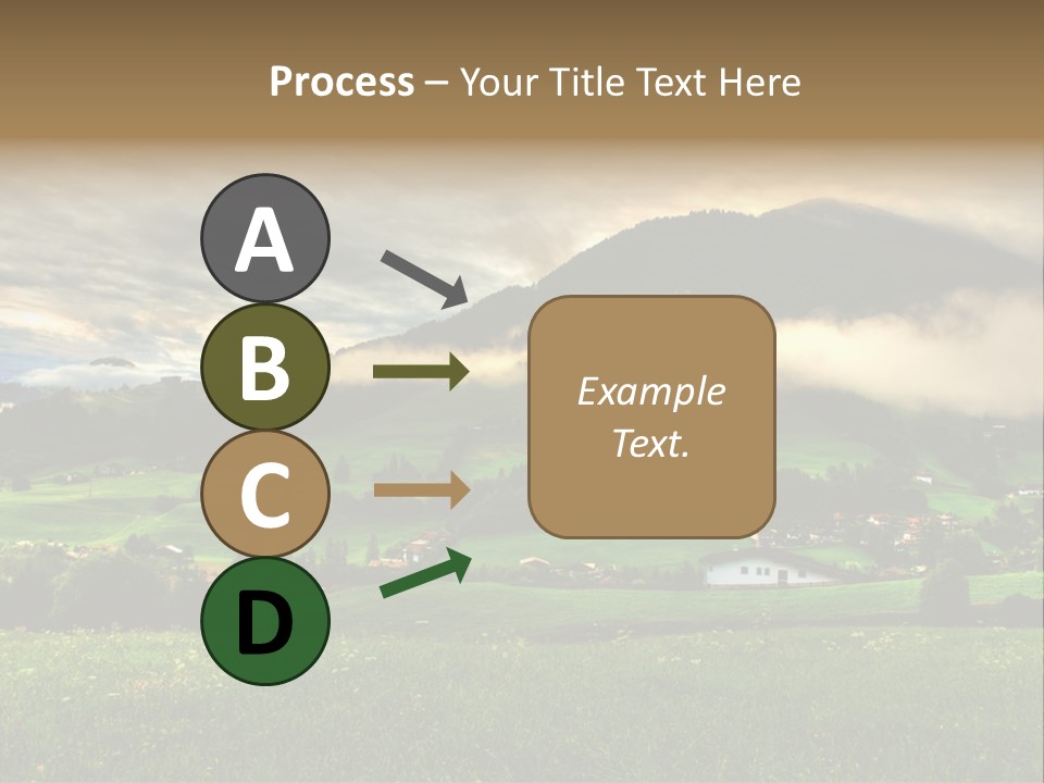 Beautiful Landscape From Tyrol Alps In Austria PowerPoint Template