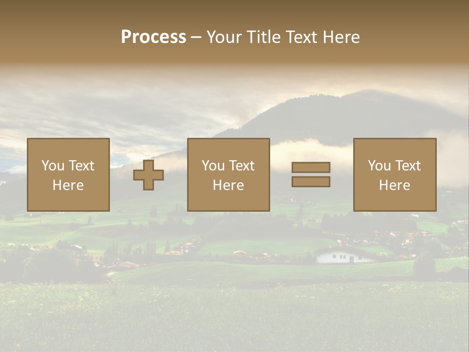 Beautiful Landscape From Tyrol Alps In Austria PowerPoint Template