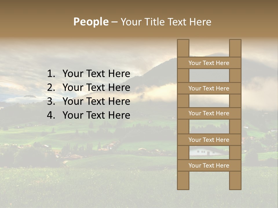 Beautiful Landscape From Tyrol Alps In Austria PowerPoint Template